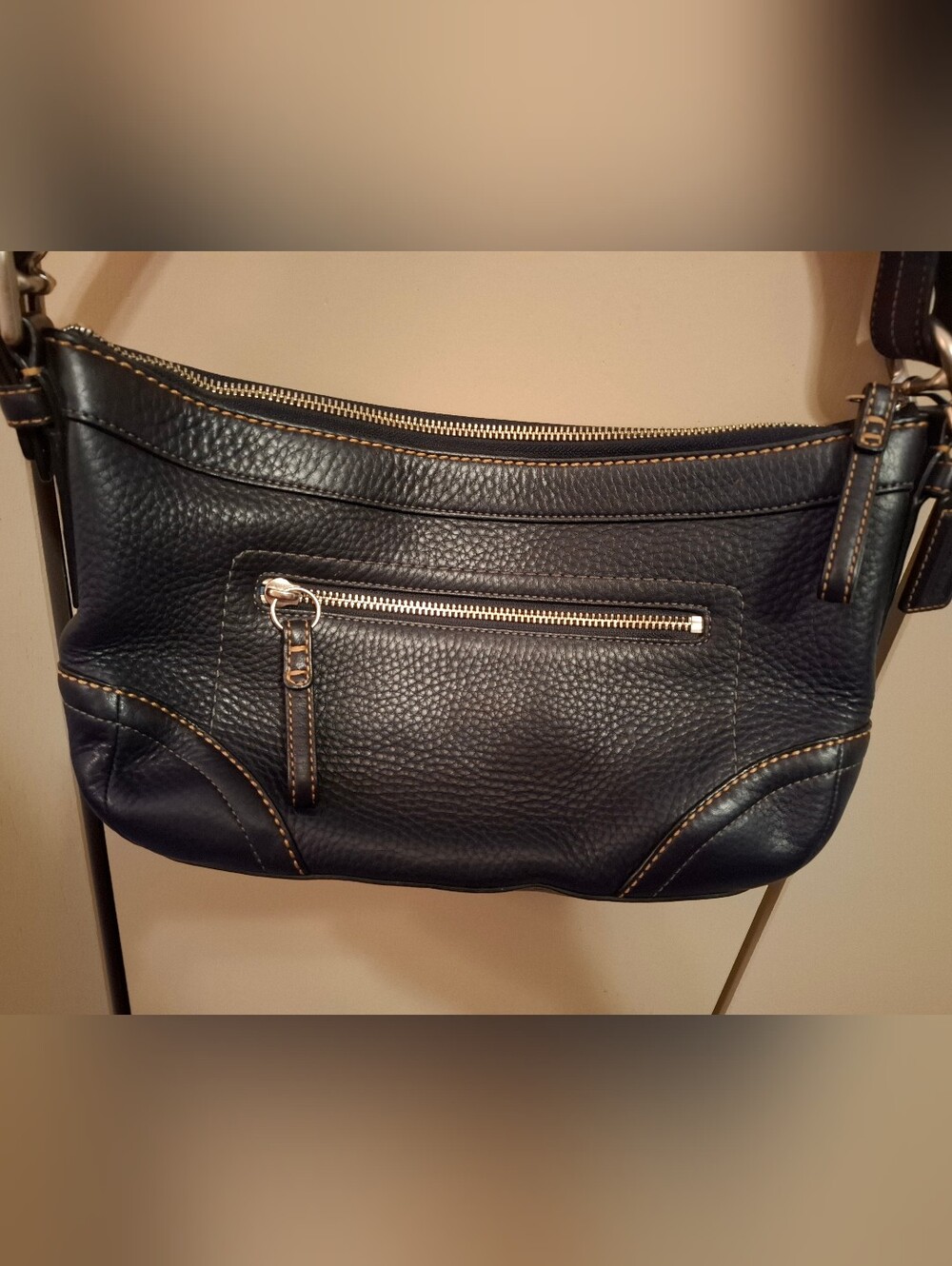 Coach Soho Black Pebble Leather Purse